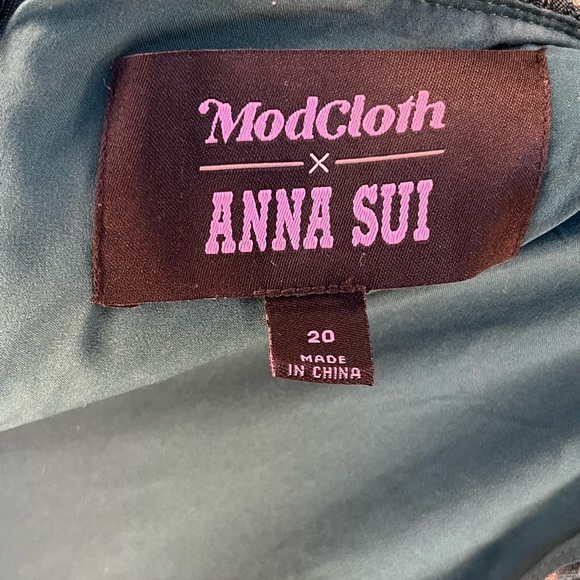 ModCloth x Anna Sui Admiring Eyes Jacquard Brocade Dress. Size 20 - Picture 10 of 12